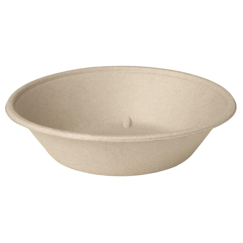 Classic Bowl 800 ml - uncoated  Braun Bagasse 194x194x48 | Packung (40 Stück)-zoom-