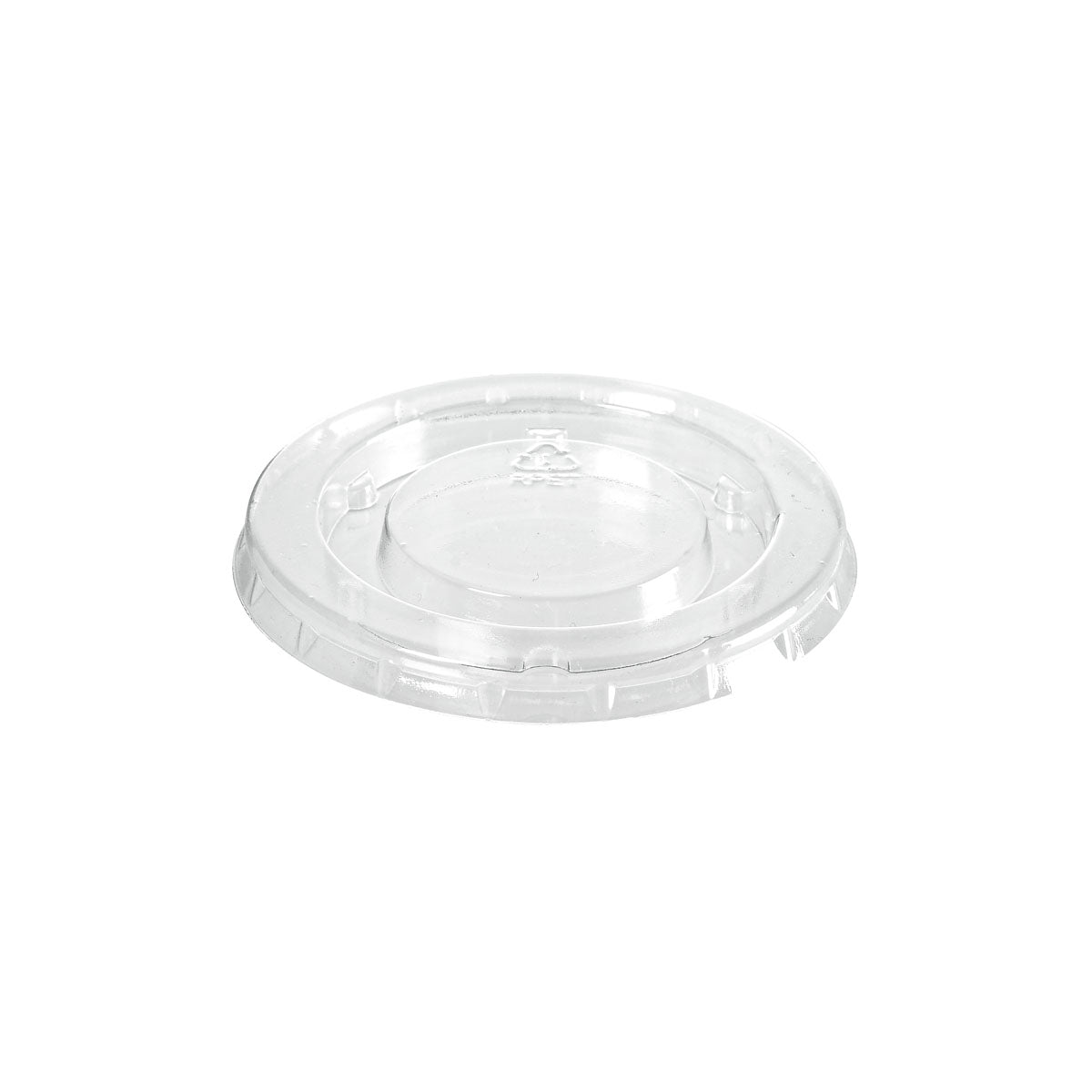 rPET Deckel Dressingbecher 30 / 60 ml  Transparent rPET 66x66x6 | Packung (150 Stück)
