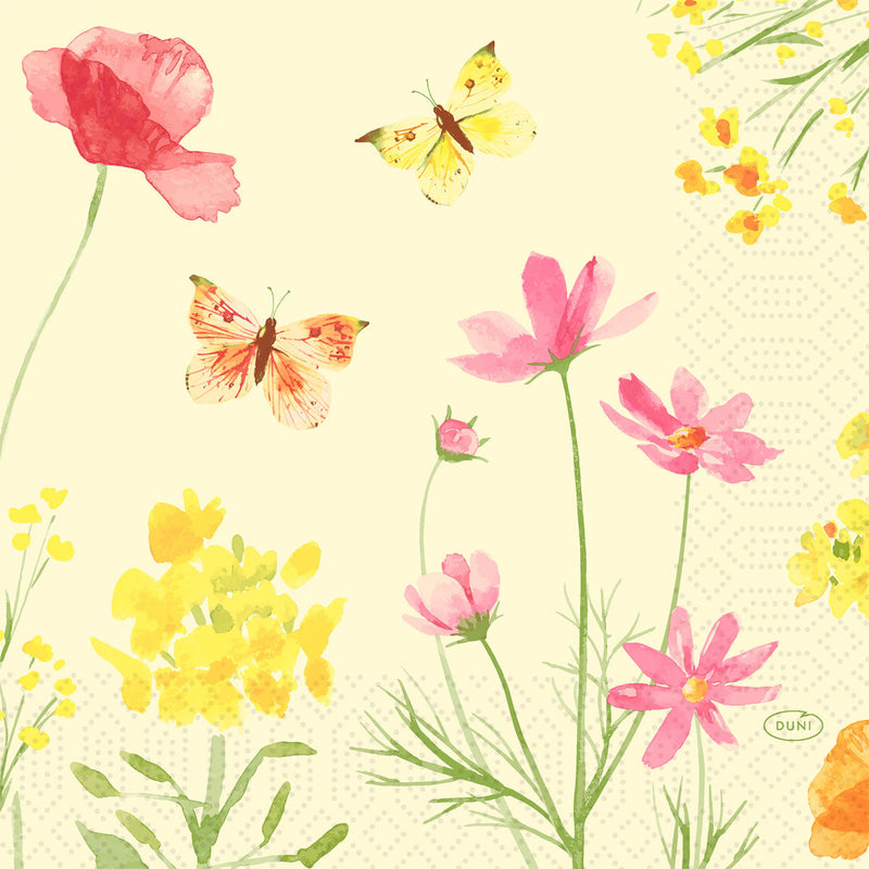 Servietten 33x33 cm, Poppy Field Design | Packung (50 Stück)-zoom-