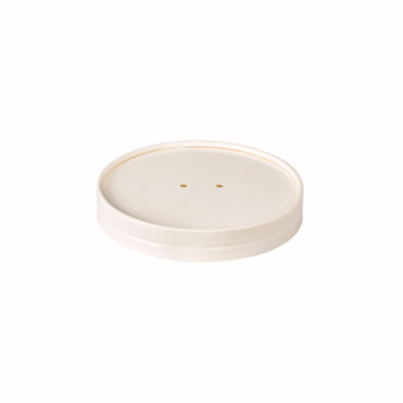 Coppa Deckel Karton 250 / 350 ml  Weiß Karton/PLA 116x116x10 | Packung (50 Stück)-zoom-