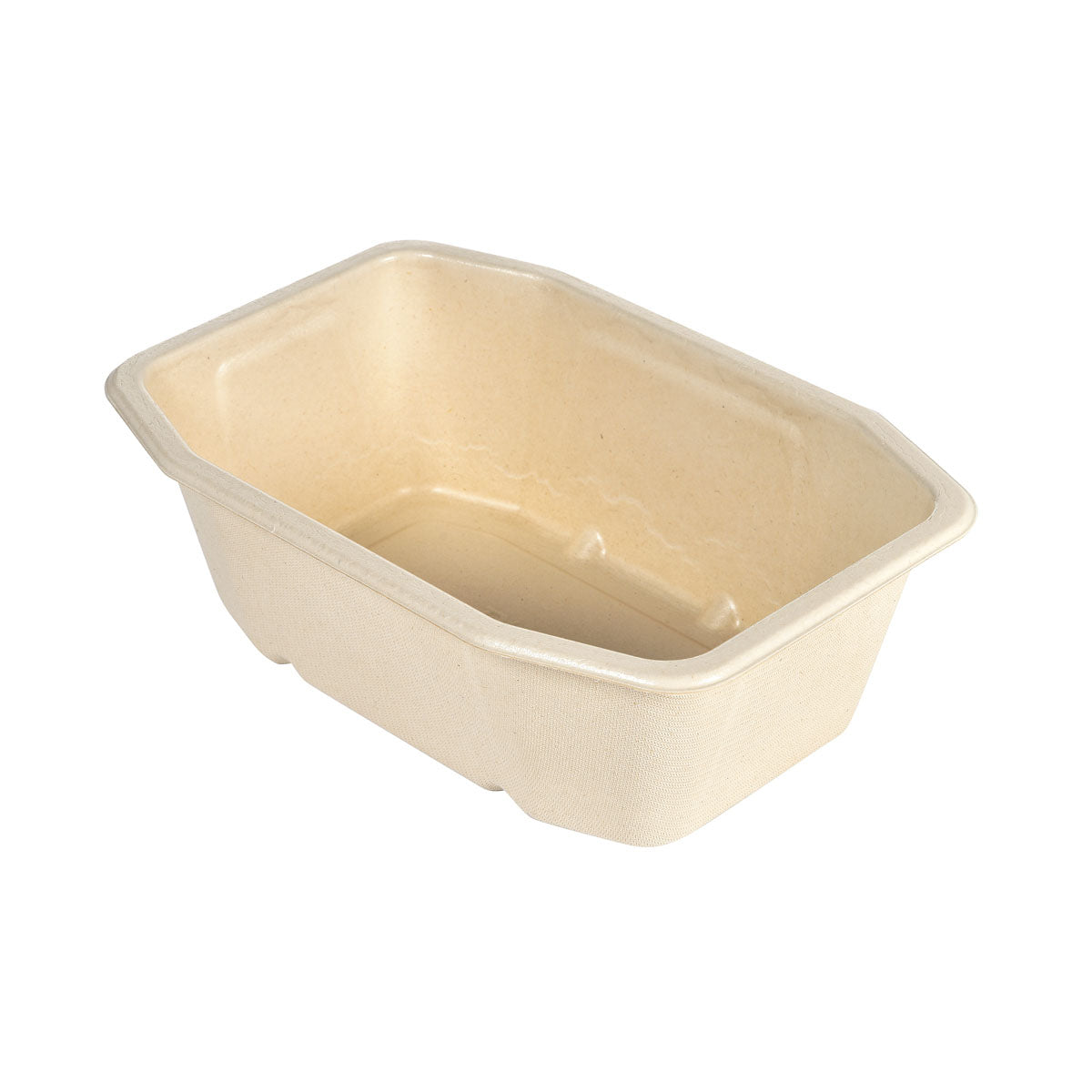 HMR Fibretray/PLA 1-comp, 215x148x70 mm  Braun Coated Bagasse 215x148x70  | Packung (300 Stück)