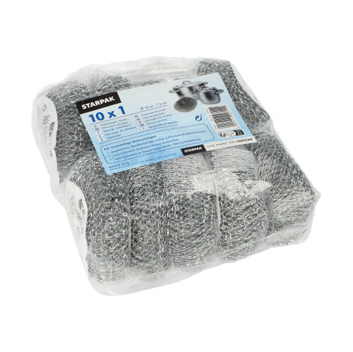 Starpak Topfreiniger, Draht rund Ø 10 cm · 3 cm , kratzend | Netz (1 Stück)-zoom-2