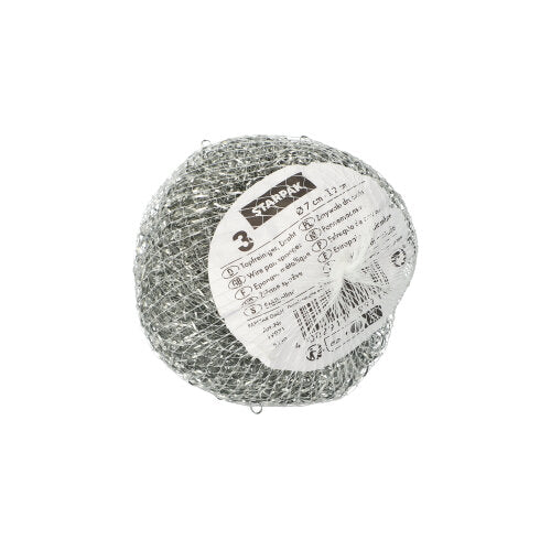 Starpak 3 Topfreiniger, Draht Ø 7 cm · 2 cm , kratzend | Netz (3 Stück)-1
