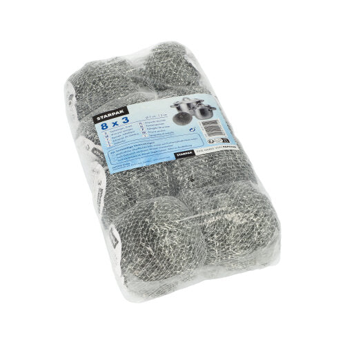 Starpak 3 Topfreiniger, Draht Ø 7 cm · 2 cm , kratzend | Netz (3 Stück)-zoom-2