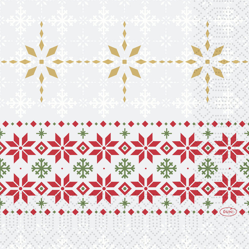 Servietten 33x33 3-lagig 1/4 Tradition | Packung (50 Stück)-zoom-