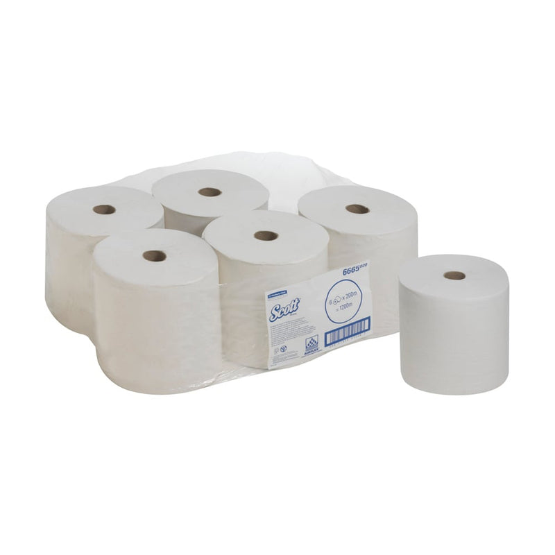 Scott® PERFORMANCE Handtücher - Rolle / Weiß - 6 Rolls  x 1 Sheet | Karton (6 Rollen)-zoom-