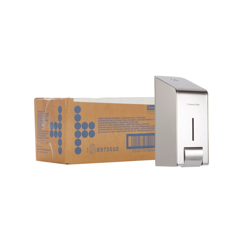 Kimberly-Clark Professional™ Spender für Waschlotionen - Kassette / Edelstahl /1 Ltr - 1 Dispenser | Karton (1 Spender)-3