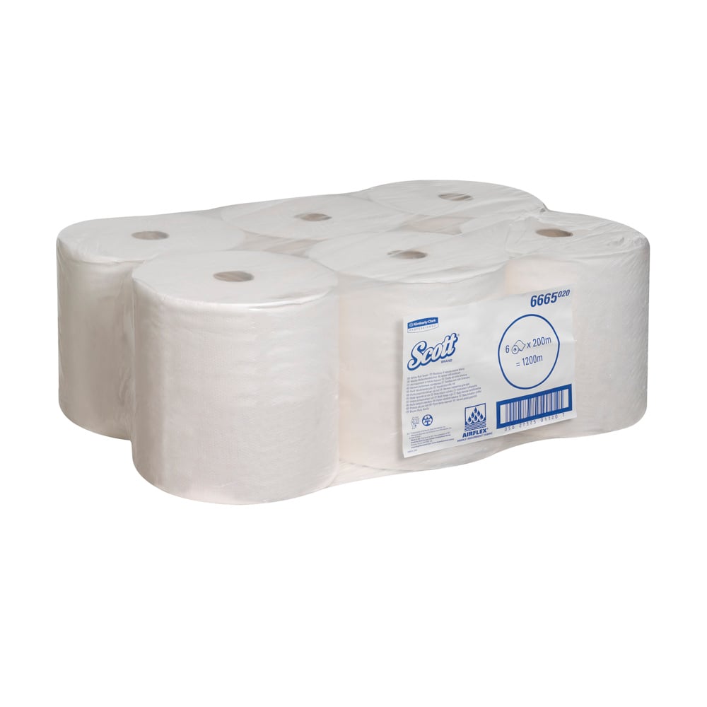 Scott® PERFORMANCE Handtücher - Rolle / Weiß - 6 Rolls  x 1 Sheet | Karton (6 Rollen)-zoom-6