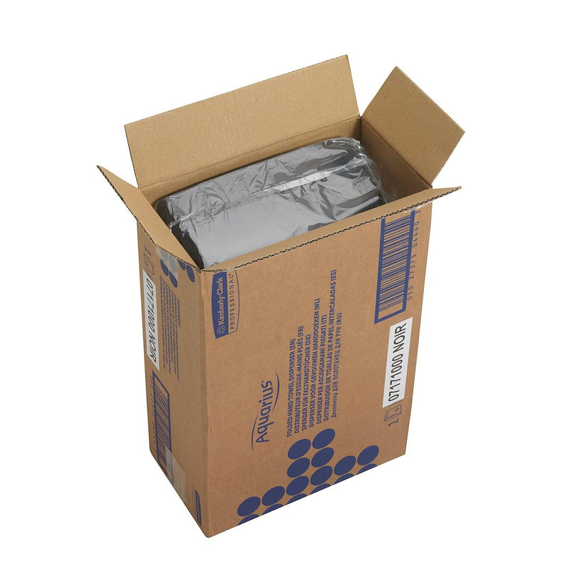 Aquarius™ Spender für gefaltete Handtücher - Interfold / Schwarz - 1 Dispenser | Karton (1 Spender)-zoom-