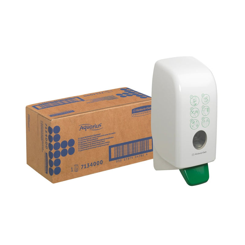 Auslaufartikel: Aquarius™ Hand Moisturiser Dispenser - Kassette / Weiß /1 Ltr - 1 Dispenser | Karton (1 Spender)-zoom-