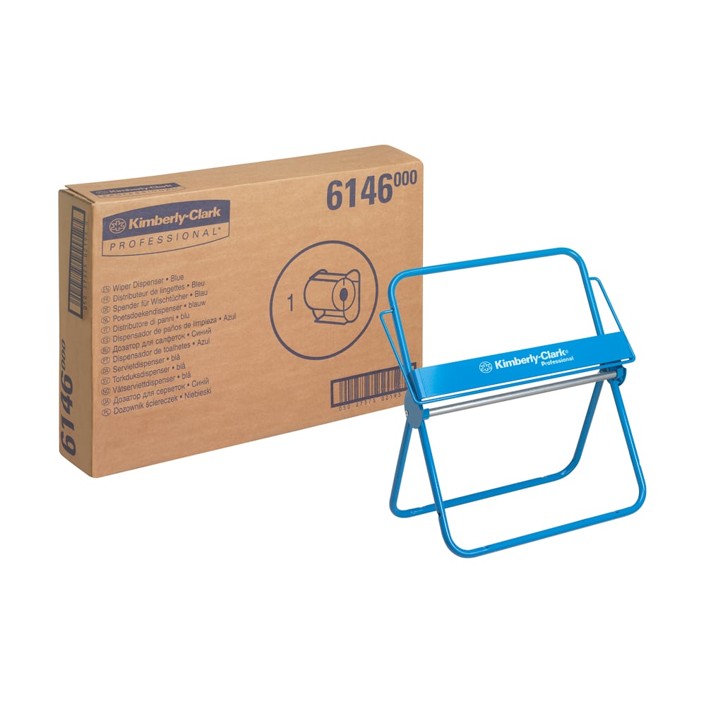 Kimberly-Clark Professional™ Wandhalter für Wischtuchrollen - Großrolle / Blau - 1 Dispenser | Karton (1 Spender)-1