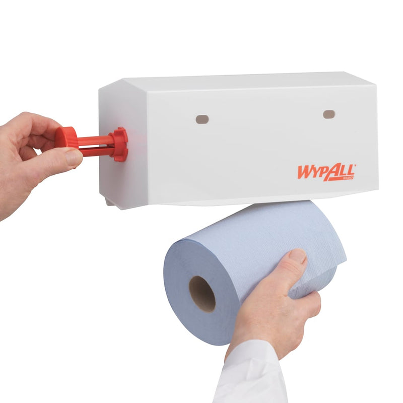 Auslaufartikel: WypAll® Wischtuch-Spender - Kleinrollen / Weiß /25 cm - 1 Dispenser | Karton (1 Spender)-zoom-