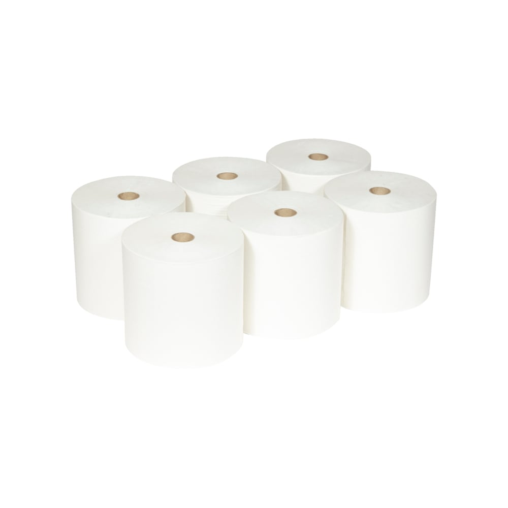 Scott® ESSENTIAL™ Handtücher - Rolle / Weiß - 6 Rolls  x 1 Sheet | Karton (6 Rollen)-zoom-2