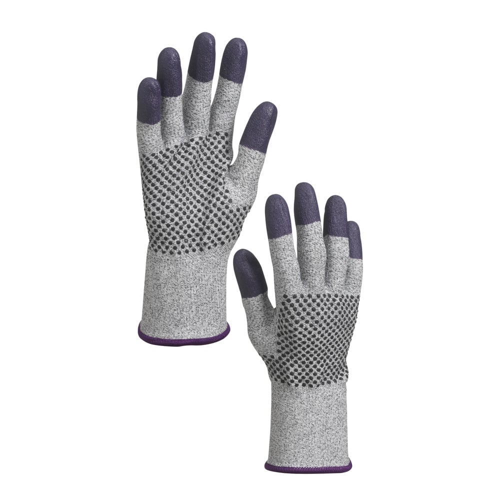 KleenGuard® G60 Endurapro™ Schnittfeste Handschuhe Level 3 - beidhändig tragbar / Grau und Lila-1