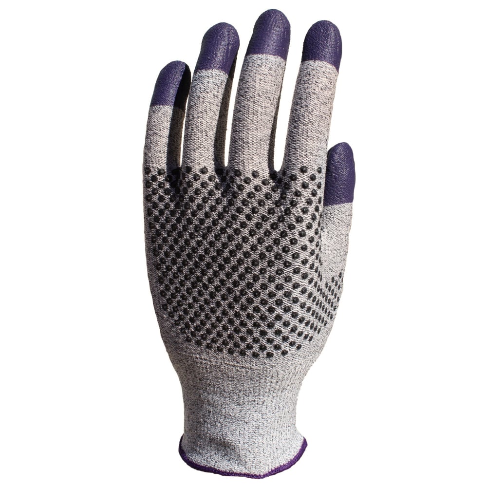 KleenGuard® G60 Endurapro™ Schnittfeste Handschuhe Level 3 - beidhändig tragbar / Grau und Lila