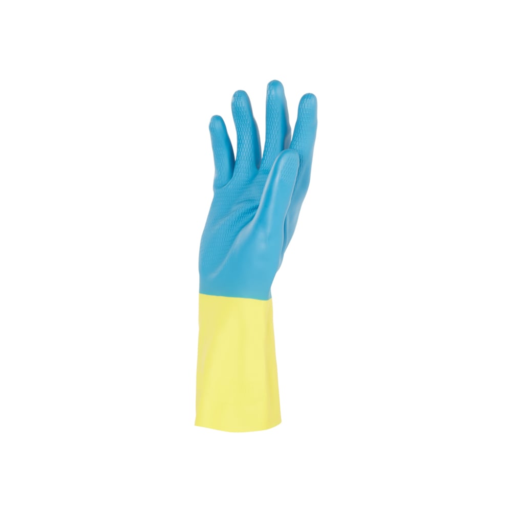KleenGuard® G80 Neopren-Chemikalienschutzhandschuhe - 30 cm, handspezifische Paare / Gelb & Blau-2