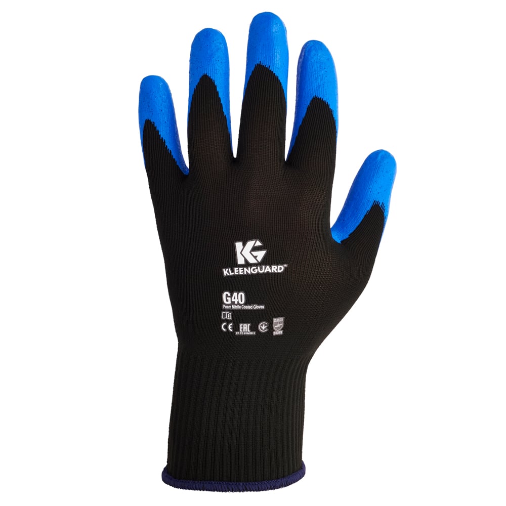 KleenGuard® G40 Schaumbeschichtete Handschuhe - handspezifisch / Blau-2