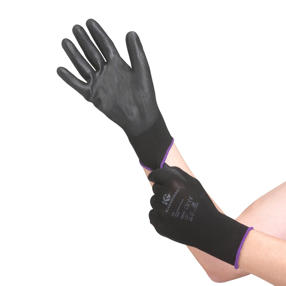 KleenGuard® G40 Polyurethanbeschichtete Handschuhe - handspezifische Paare / Schwarz-zoom-4