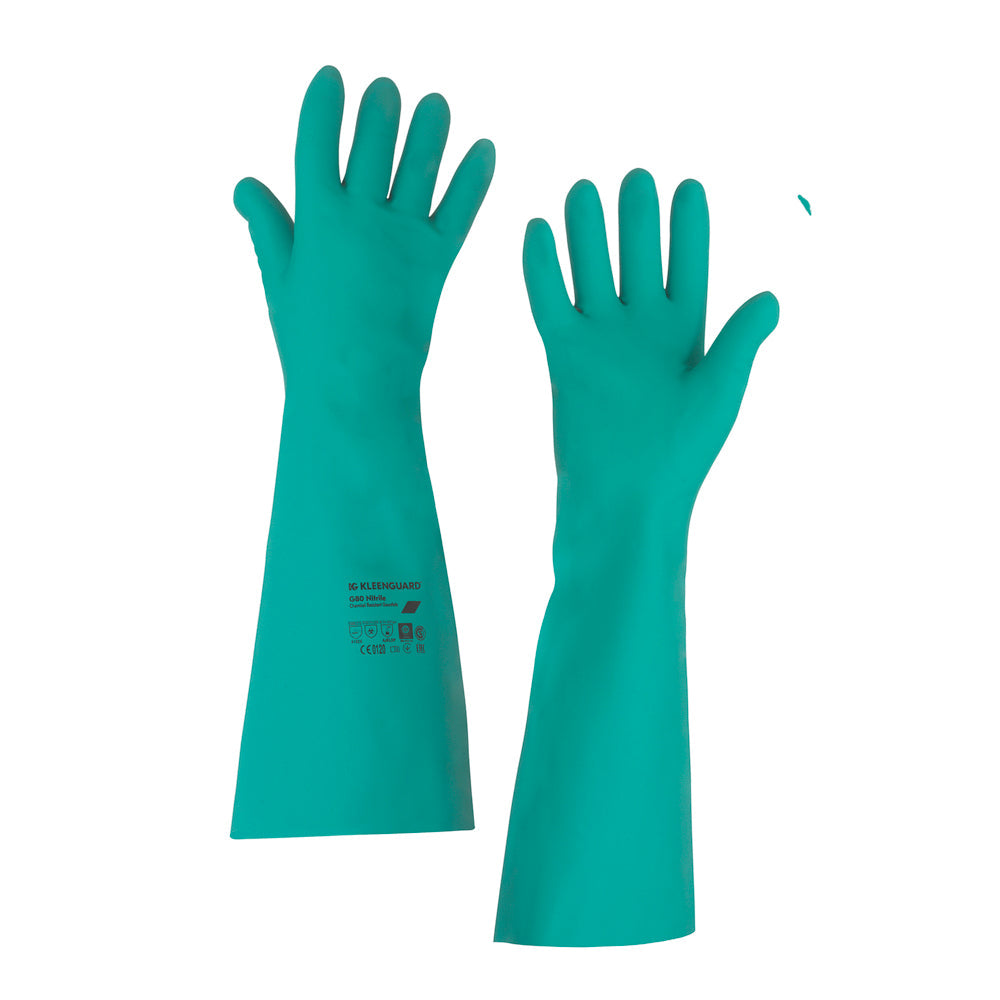 KleenGuard® G80 Nitril-Chemikalienschutzhandschuhe mit langer Stulpe - 45 cm, handspezifische Paare-1