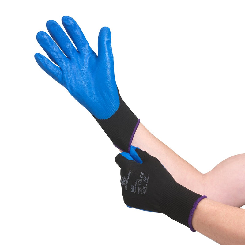KleenGuard® G40 Schaumbeschichtete Handschuhe - handspezifisch / Blau-zoom-