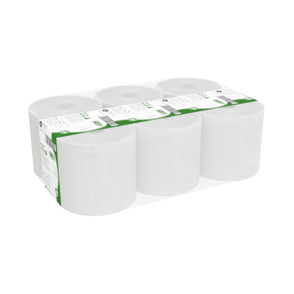 Hostess™ NATURA Rollenhandtücher - Rolle / Natur - 6 Rolls  x 1 Sheet | Karton (6 Rollen)-4