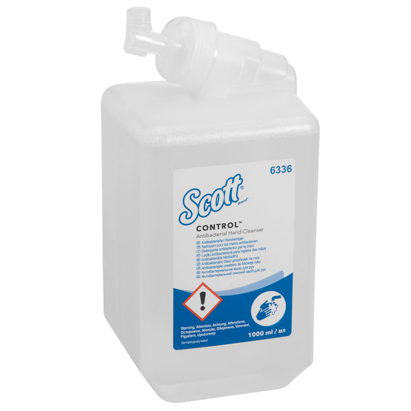 Scott® Control™ Antibakterieller Handreiniger - Kassette / Transparent /1 Ltr - 6 Cassettes | Karton (6 Kartuschen)-zoom-