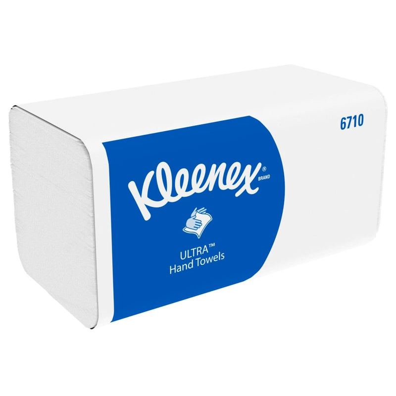 Kleenex® Ultra™ Falthandtücher - Interfold / Weiß - 15 Clips  x 96 Sheets | Karton (15 Päckchen)-zoom-