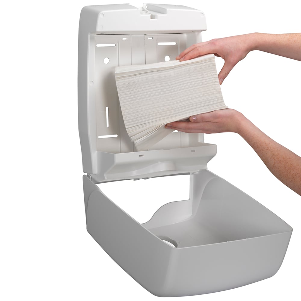 Kleenex® Ultra™ Falthandtücher - Interfold / Weiß - 15 Clips  x 96 Sheets | Karton (15 Päckchen)-5