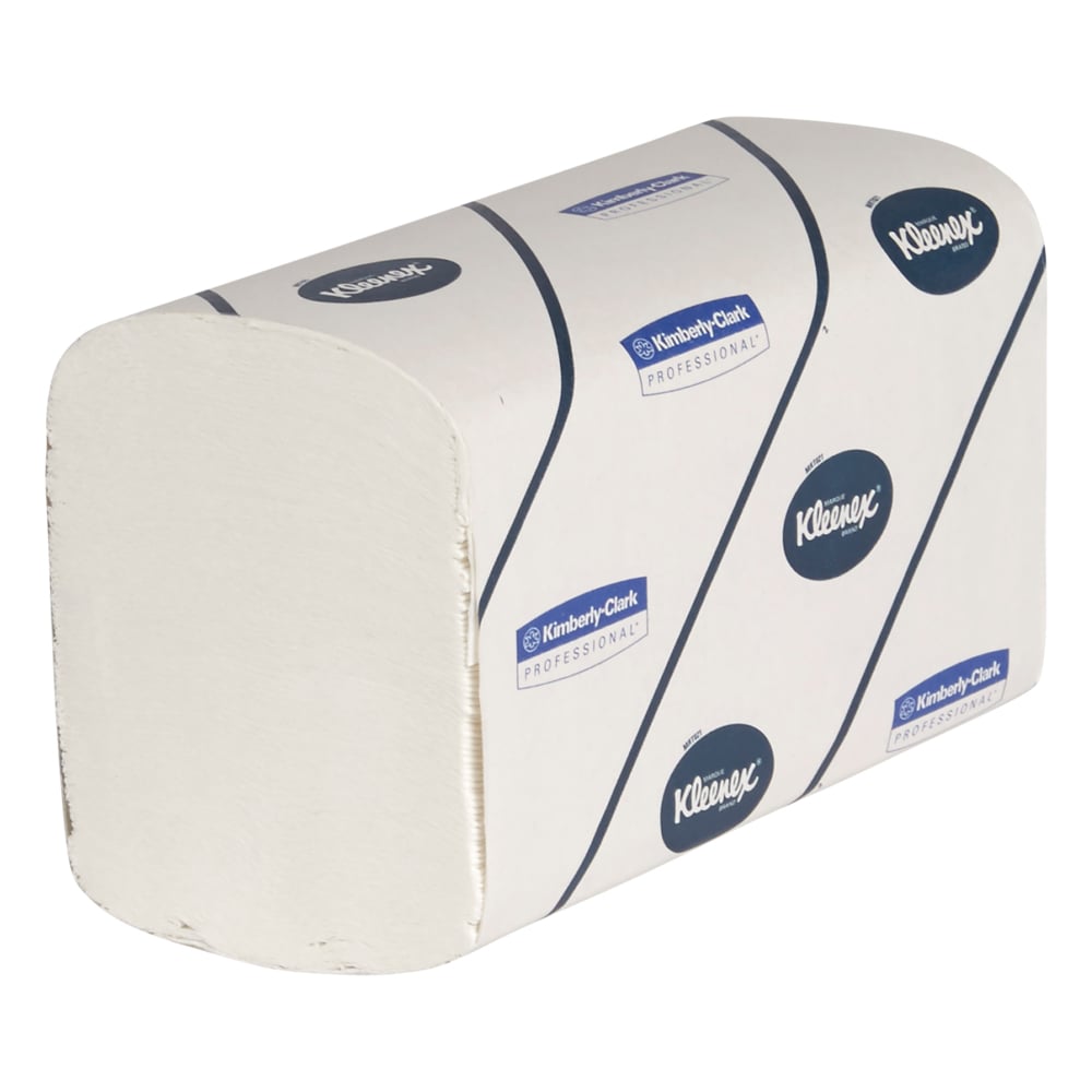 Kleenex® Ultra™ Handtücher - Interfold / Weiß /Groß - 30 Clips  x 94 Sheets | Karton (30 Päckchen)-zoom-3