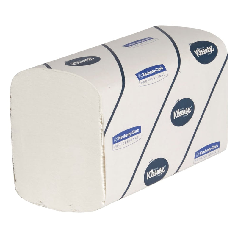 Kleenex® Ultra™ Handtücher - Interfold / Weiß /Groß - 30 Clips  x 94 Sheets | Karton (30 Päckchen)-zoom-