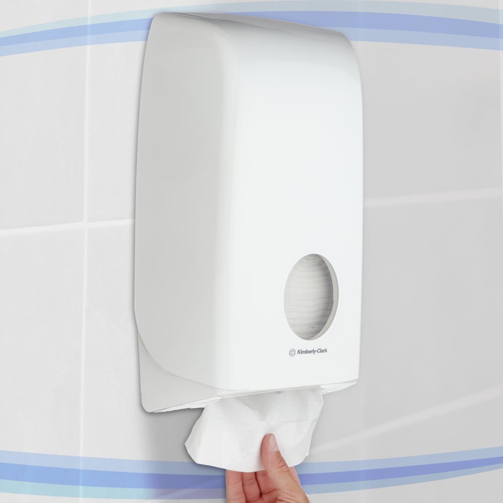 Aquarius™ Toilet Tissue Spender - Weiß - 1 Dispenser | Karton (1 Spender)-zoom-5