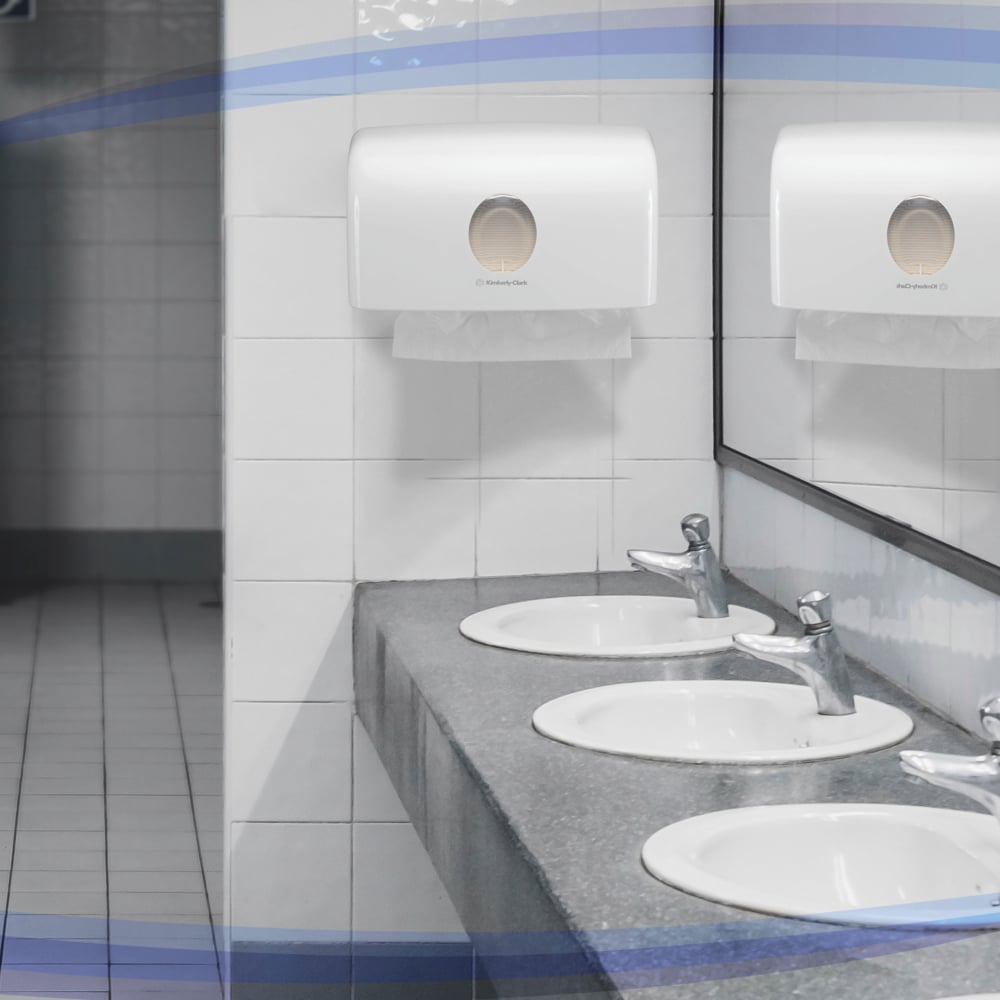 Aquarius™ Spender für gefaltete Handtücher - MultiFold / Weiß /Klein - 1 Dispenser | Karton (1 Spender)-zoom-6