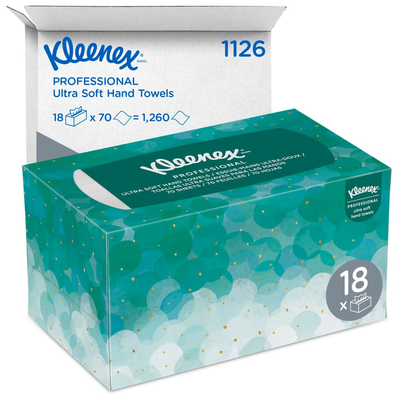 Kleenex® Ultra™ Handtücher - Interfold / Weiß /Mittel -  | Packung (70 Stück)-zoom-