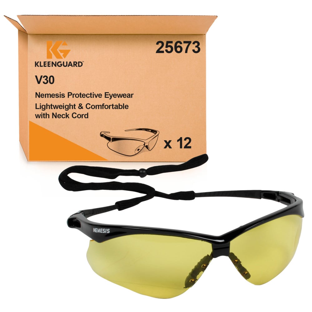 Auslaufartikel: KleenGuard® V30 Nemesis™ Schutzbrille - Caramel - 1 Carton  x 12 Glasses | Karton (1 Box)-1