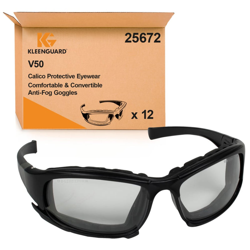 Auslaufartikel: KleenGuard® V50 Calico™ Schutzbrille - Beschlagfrei-Beschichtung / Transparent - 1 Carton  x 12 Glasses | Karton (1 Box)-zoom-