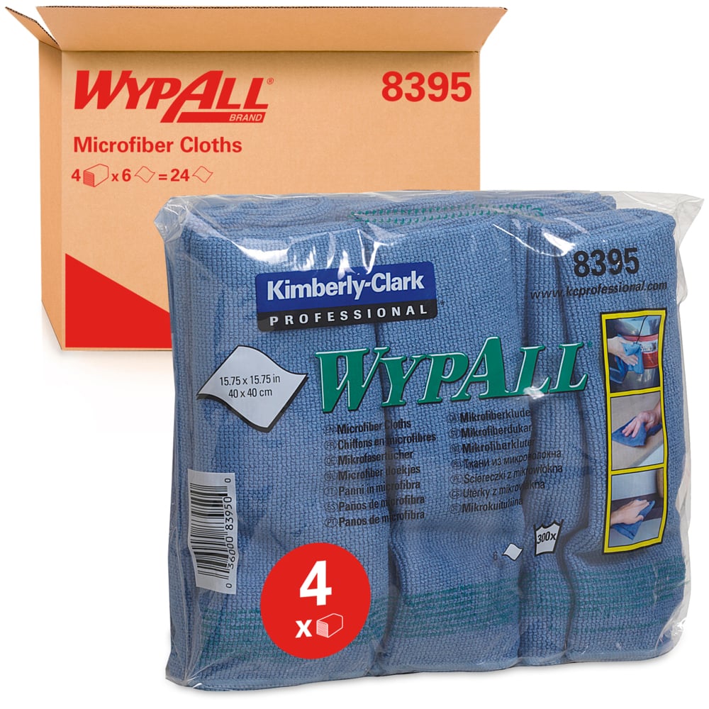 WypAll® Mikrofasertücher - flaches Tuch / 40 x 40 cm-4