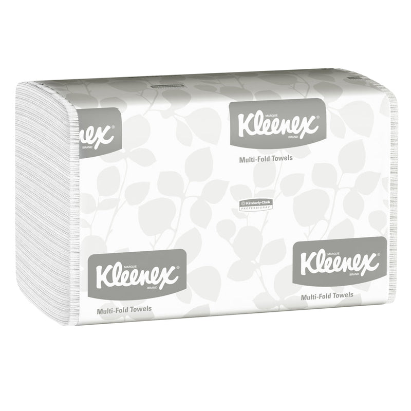 Kleenex® Handtücher - MultiFold / Weiß /Mittel - 16 Clips  x 150 Sheets | Karton (16 Päckchen)-zoom-
