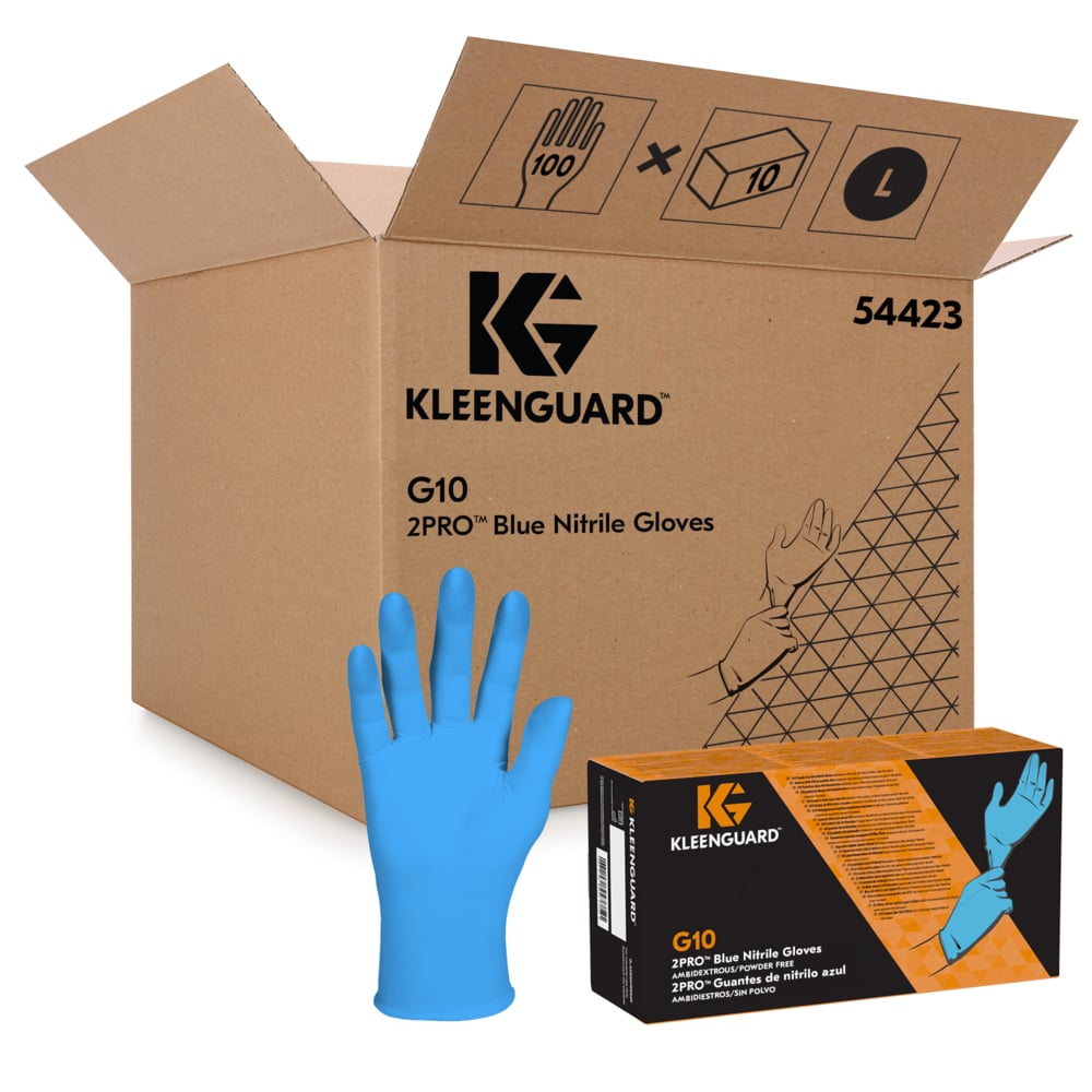 KleenGuard® G10 2PRO Blaue Nitril-Handschuhe - 23cm Ambidextrous-zoom-3