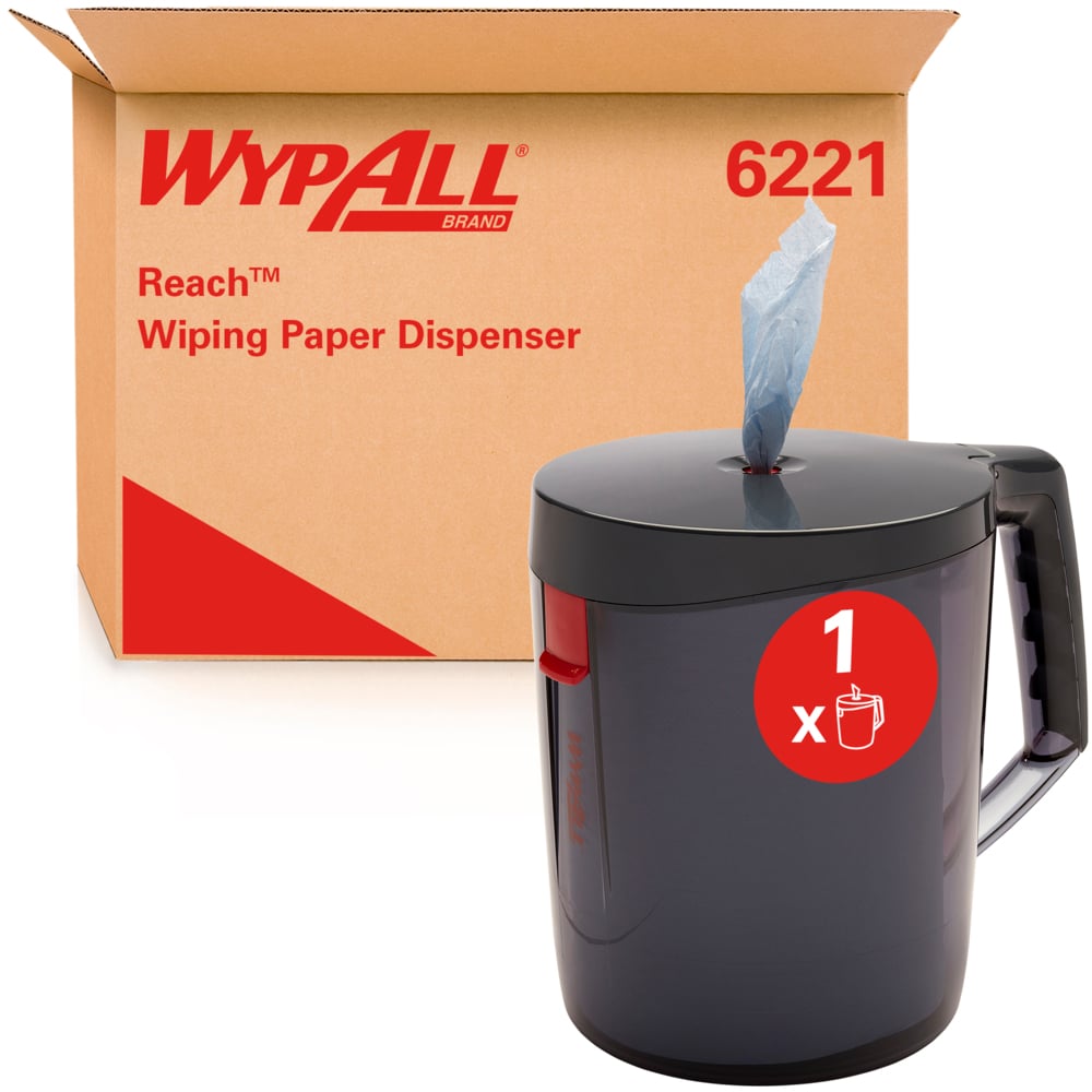 WypAll® Reach™ Centrefeed Dispenser - Schwarz - 1 Dispenser | Karton (1 Spender)