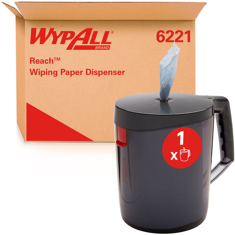 WypAll® Reach™ Centrefeed Dispenser - Schwarz - 1 Dispenser | Karton (1 Spender)-zoom-