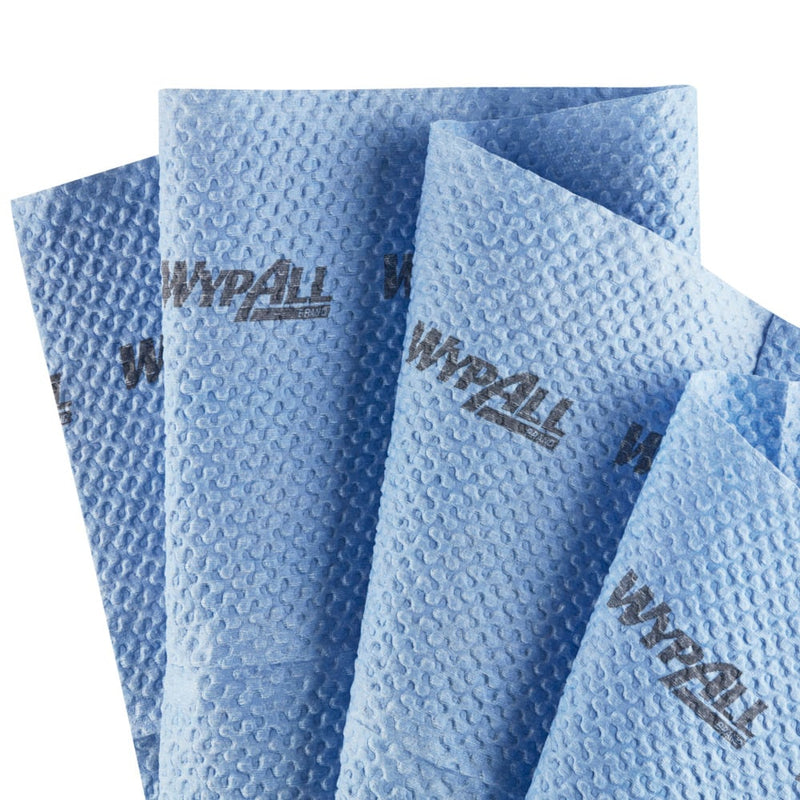 WypAll® ForceMax Wischtücher - Viertelgefaltet / Blau /33.50 x 34.50 cm - 1 Dispenser Box  x 480 Sheets | Karton (1 Spenderbox)-zoom-