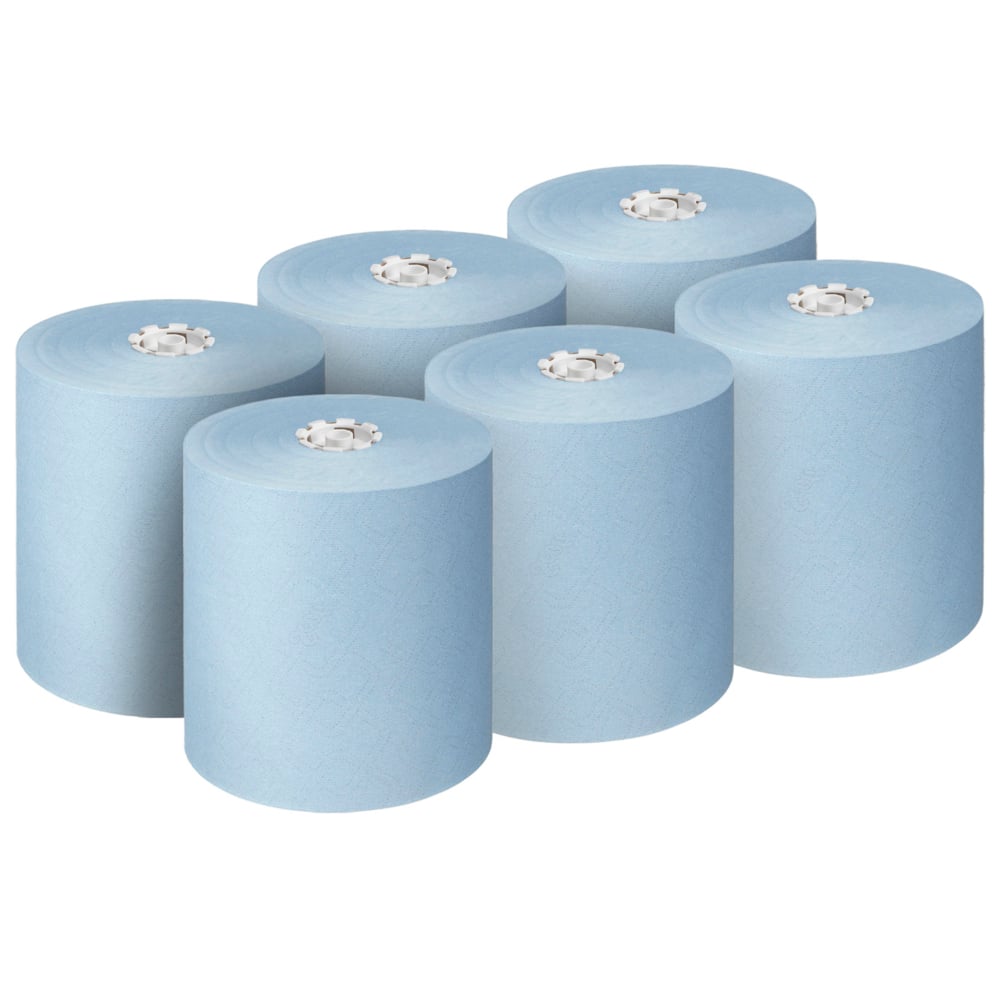 Scott® Essential™ Handtücher - Rolle / Blau - 6 Rolls  x 1 Sheet | Karton (6 Rollen)-2