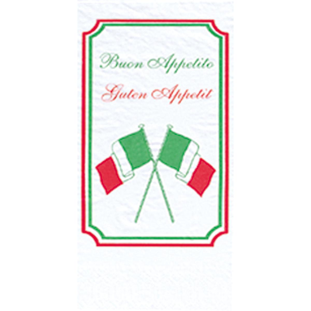 Zellteller 40x40 mm, 2-lagig - Buon Appetito Design | Packung (300 Servietten)