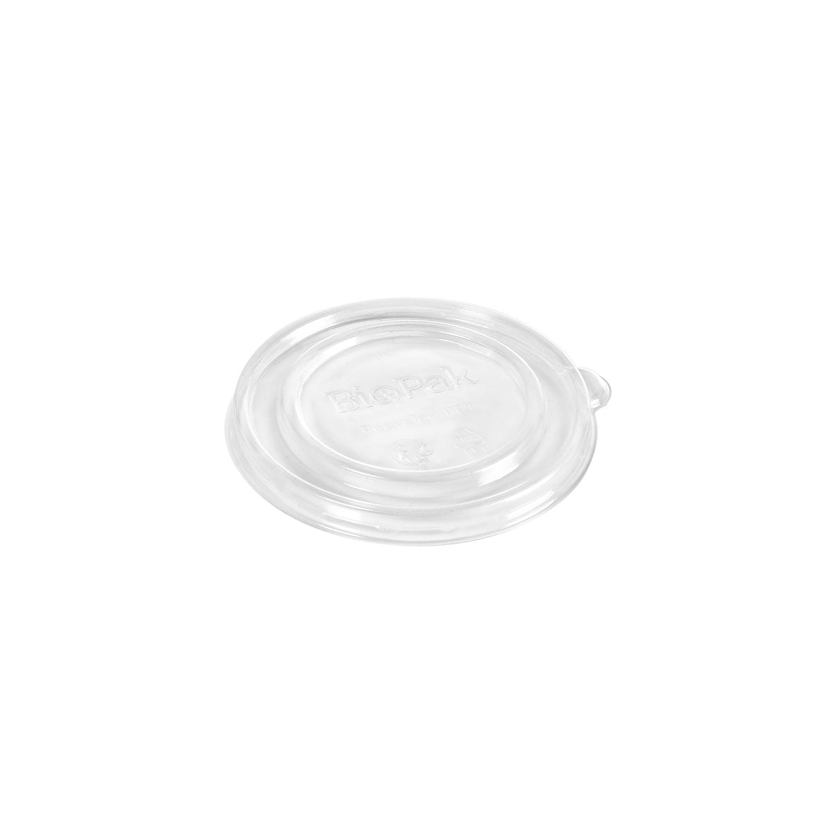 Deckel Karton Ronda SHORT rPET Transparent 240/360 ml  Transparent rPET 102x95x11 | Packung (25 Stück)-zoom-1