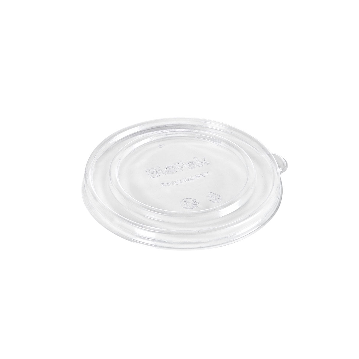 Deckel Karton SLIM RPET Transparent 350/550/750/950 ml  Transparent rPET 129x120x12 | Packung (35 Stück)