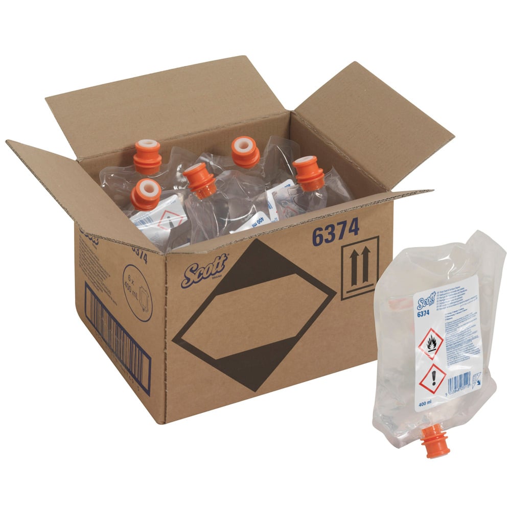 Scott® Reiniger für Toilettensitze und andere Oberflächen - Spenderbeutel / Transparent /400ml - 6 pouches | Karton (6 Beutel)-4