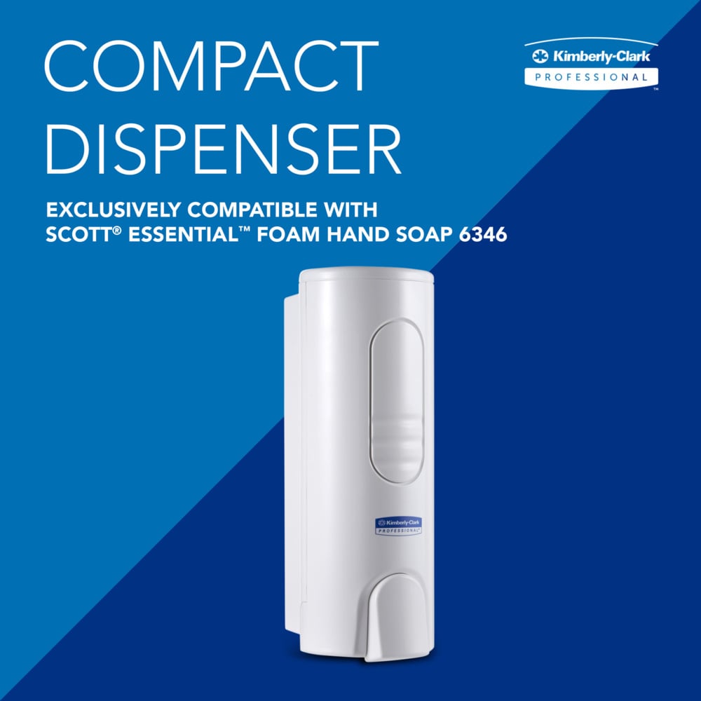 Kimberly-Clark Professional™ Spender für Luxuriöse Schaumseife - Spenderbeutel / Weiß /200ml - 1 Dispenser | Karton (1 Spender)-2