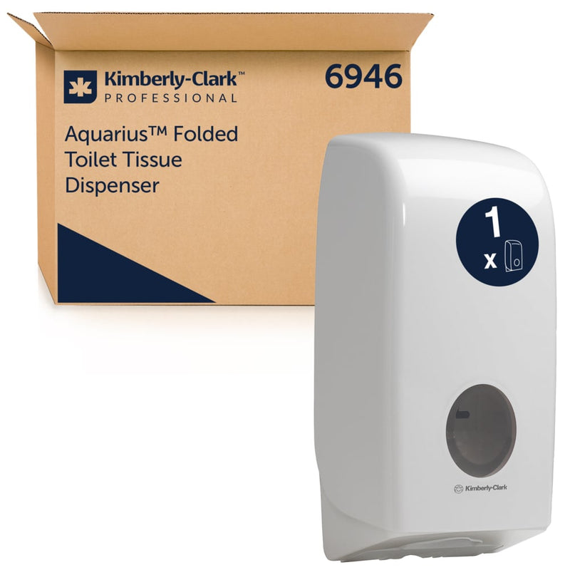 Aquarius™ Toilet Tissue Spender - Weiß - 1 Dispenser | Karton (1 Spender)-zoom-