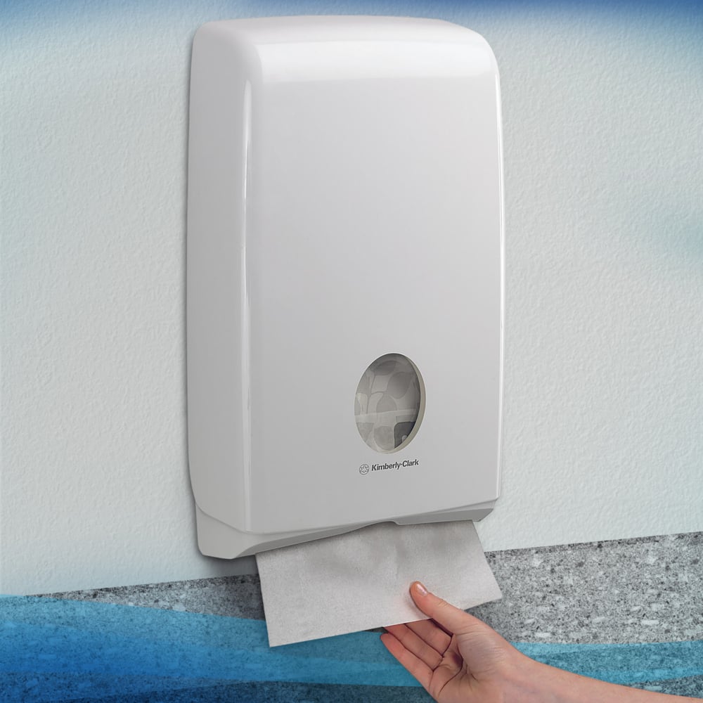 Scott® SLIMFOLD Handtücher - gefaltet / Weiß - 16 Clips  x 110 Sheets | Karton (16 Päckchen)-6