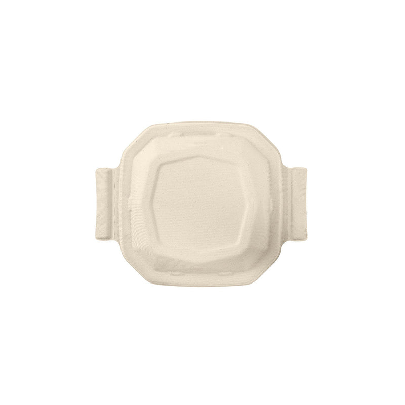 Octabagasse Deckel 650 / 900 ml  Braun Bagasse 244x192x32 | Packung (50 Stück)-zoom-
